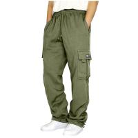 Pantalones cargo informales para hombre, pantalones con múltiples bolsillos a la moda, pantalones para hombre - details 0