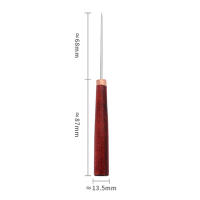 Punzón con mango de madera, herramientas de perforación de cuero, 5 piezas - details 0