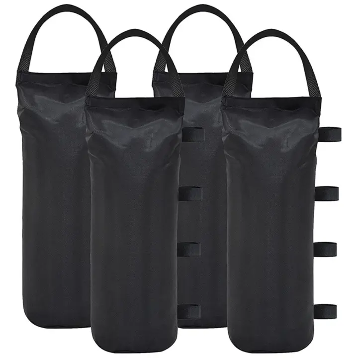 Dosel portátil de 1/4 piezas para jardín, Gazebo, pata de pie, negro con asa, juego de tienda de campaña para fiesta, pesas, bolsa de arena para acampar - 1