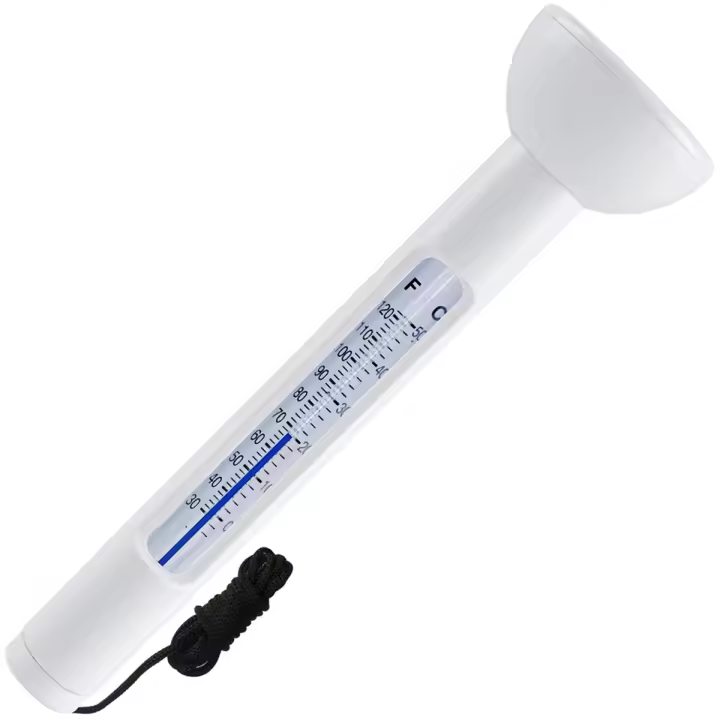 Termómetro flotante para piscina, fácil lectura para temperatura del agua con cuerda para piscinas y spas interiores y exteriores - 1