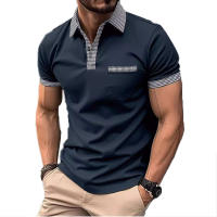 POLO informal de verano para hombre, camiseta de manga corta, top - details 3
