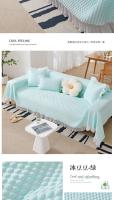Manta suave de Color sólido para sofá, cubierta multiusos, toalla de sofá, decoración del hogar, alfombra de Picnic para acampar al aire libre - details 12