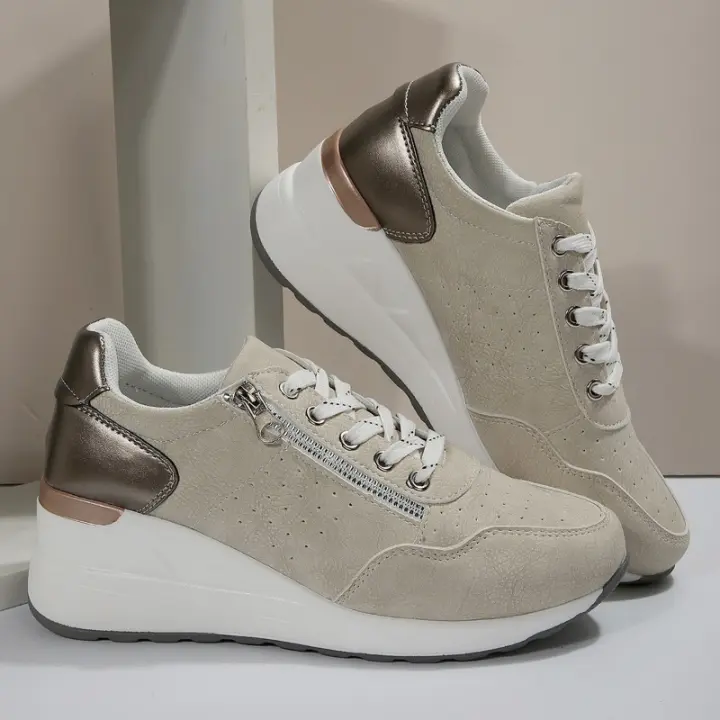 Zapatos Deportivos informales para mujer, zapatillas con cordones a la moda - 1