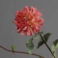 Rama de crisantemos artificiales de 80cm, 2 cabezas, simulación de tacto Real, flores de Dalia, arte Floral, flores falsas de seda hechas a mano - details 6