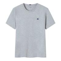 Camiseta de manga corta, camiseta de moda y ocio para hombres, nueva sudadera básica de algodón puro en verano (regalo 1 Uds.) - details 1