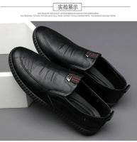 Zapatos de cuero para hombre, mocasines transpirables de negocios de verano, zapatos planos negros informales para hombre, zapatos para caminar y conducir - details 5