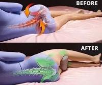 Almohada para piernas Almohada para rodillas para personas que duermen de lado Almohadas para piernas para dormir Cojín para rodillas para dormir Adecuado para aliviar el dolor de espalda y rodilla Funda extraíble y lavable - details 0
