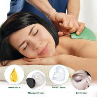 Masajeador facial de piedra Natural Guasha, raspador de cera de abeja, tablero de acupuntura Gua Sha, herramienta de masaje para SPA - details 7