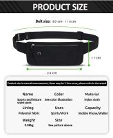 Bolsa de Cintura Ligera para Deportes de Gimnasio Bolsillo para Teléfono Móvil Ajustable - details 2