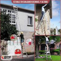 Escalera Telescópica Premium hasta 12 Peldaños |   Escaleras Plegables Aluminio |   Escalera Extensible 5 Metros y 150kg |   Escalera Multiposición |   Escada Certificación EN131 - details 1