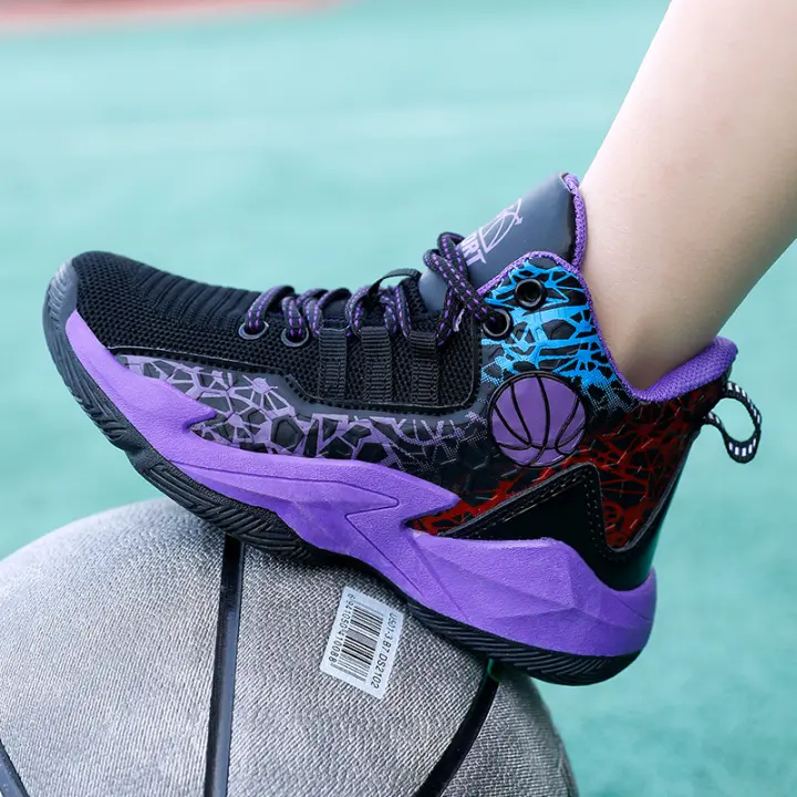 Zapatillas de deporte para niños y niñas, zapatos de baloncesto para niños, antideslizantes, deportivas atléticas para correr - 1