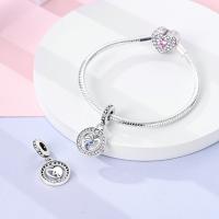 Cuentas colgantes de plata de ley 925 con diseño de vórtice de amor, cuentas colgantes en forma de corazón, pulsera original para hacer joyas, regalo del día de San Valentín - details 3