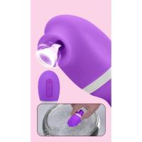 Empaque privado Vibrador succionador de clítoris y lengua 2 en 1 sexy para mujer, para estimulación doble de punto G, succión, lamido, masajeador de pezones, juguete sexual para adultos - details 1