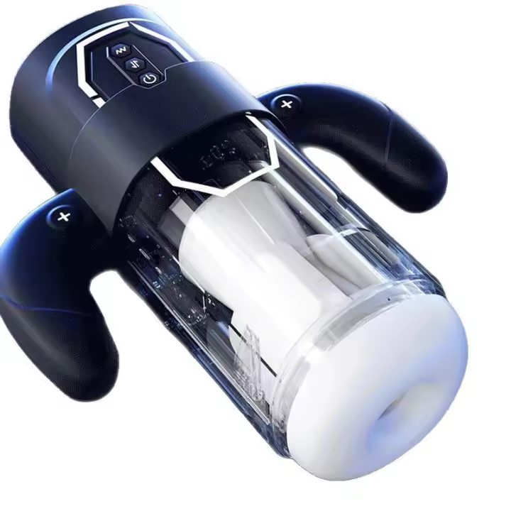 Videojuego totalmente automático retráctil avión taza pronunciación vibración calentamiento succión diversión adulto masturbador adulto productos sexuales - 1