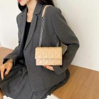 Bolso de hombro de diseñador a la moda para mujer, bolsos con asa de cuero PU, bolsos cruzados con correa de cadena para mujer - details 19