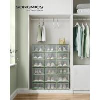 Cajas de Zapatos de Plástico Juego de 18 Organizadores Plegable, Apilable, Transparente, Blanco - details 43
