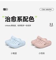 Zapatos con agujero de concha para mujer, doctor, enfermera, antibacteriano, sandalias antideslizantes, bolsa de suela gruesa transpirable, zapatillas para la cabeza, ropa exterior - details 9