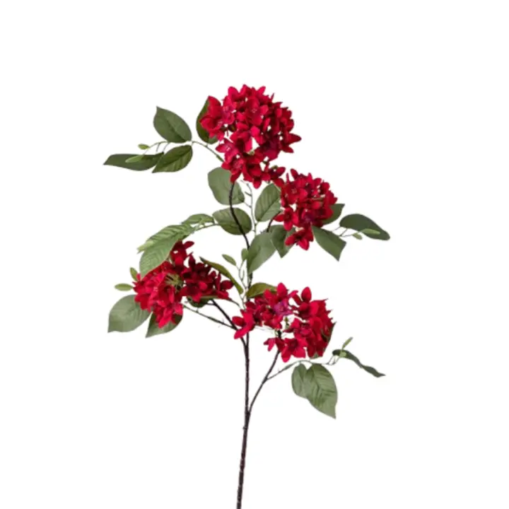 Flor Lila Artificial de tacto Real, rama de flor Lila de seda elegante de lujo, flor falsa hecha a mano, decoración de jardín al aire libre - 1
