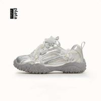 Zapatos de las niñas 2025 nuevos niños zapatos deportivos primavera y otoño niñas plata niña princesa zapatos de entrenamiento moral zapatos de primavera - details 5
