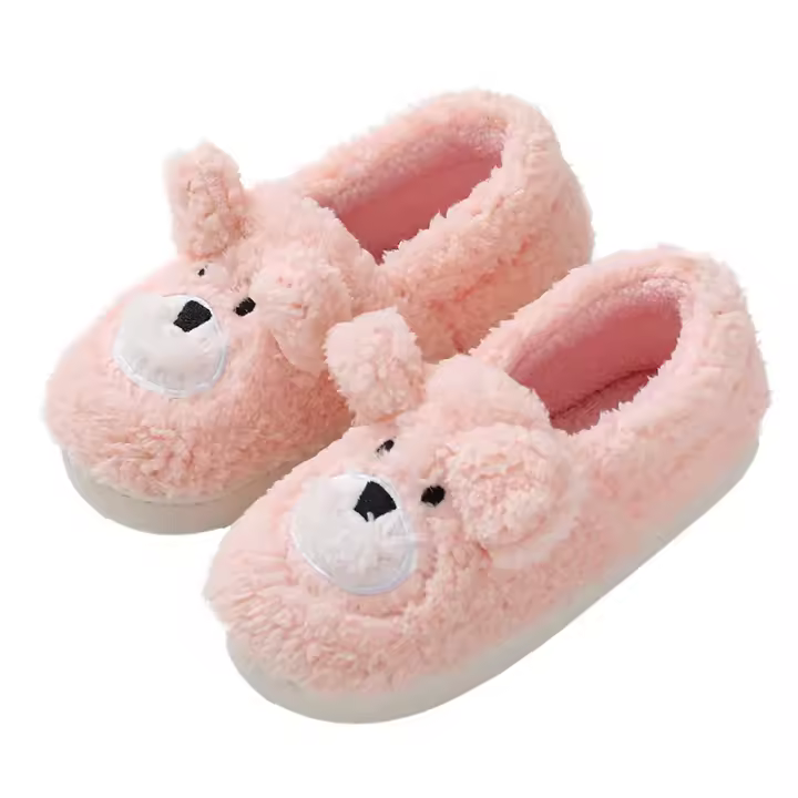 Zapatillas de algodón otoño e invierno confinamiento zapatos hombres y mujeres linda pareja interior casa casa antideslizante zapatillas de algodón bolsa zapatillas de tacón - 1