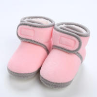 Botines suaves para bebé y niño, botas de nieve con pompón sólido, zapatos cómodos de moda, recién nacidos - details 13