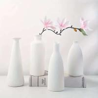 Jarrón de Cerámica Nórdica Adorno de Mesa Porcelana Arte floral en casa - details 2