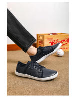 Zapatos cómodos minimalistas para hombres con punta ancha, descalzos, zapatos de caída cero, zapatillas de deporte unisex de cuero informales, zapatos ligeros para caminar - details 9