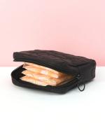 Bolsa de Almacenamiento de Pañuelo Higiénico Bordado de Color Sólido Ideal para Viajes, Almacenamiento en Casa, Dormitorio - details 5
