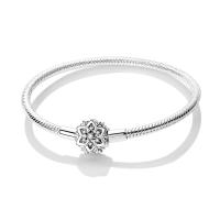 Pulsera estrella de mar concha copo de nieve base cadena encanto cuentas hecho a mano - details 4