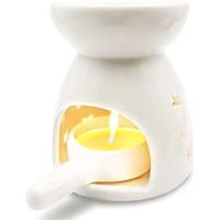 Portavelas de cerámica para té, aceite perfumado, calentador de cera, decoración para dormitorio, sala de estar, balcón, Patio, mesa - details 1
