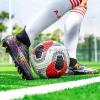 Zapatos de fútbol de marca para niño, tobillo alto, talla 33-46, deportes de verano - details 6