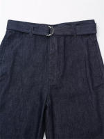 Conjunto de Pantalones Vaqueros para Mujer OUWU Moda de Traje Informal de Dos Piezas con Camisa de Lazo Vaquero - details 7