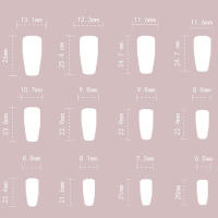 Uñas a presión con pentagrama blanco para mujer, puntas artificiales rojas para principiantes, decoración práctica de uñas - details 6