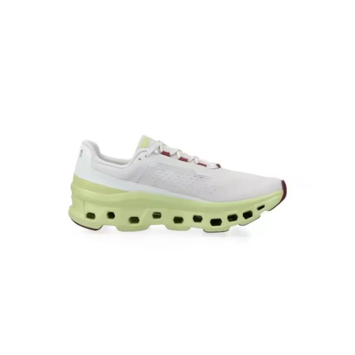 Zapatillas On Running Cloudmonster Frost Acacia - Blanco y Lima - 1