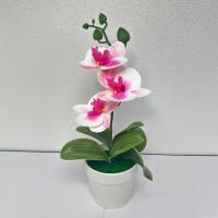 Nueva orquídea mariposa simulada de 26cm, regalos DIY, bonsái de orquídea Artificial, bonsái de flores artificiales para oficina interior y exterior - details 10