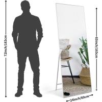 Espejo de Pie Cuerpo Completo de Alta Definición 140x51 cm Ideal para Pared o Suelo - details 8