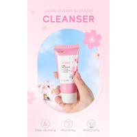 Sakura Gentle Soap Cleanser Control profundo del aceite Reducción de poros Pimienta negra Hidratación de la piel facial - details 0
