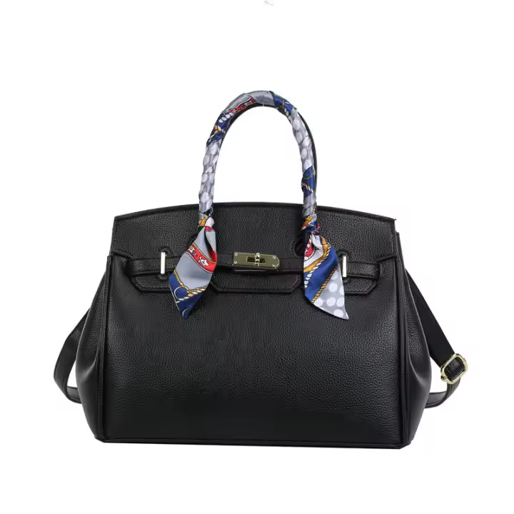 Kelly Bolso de Seda texturizada bufanda lichi Patrón Bolso de Moda hombre de moda Bolso de las mujeres - 1