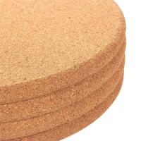 Posavasos de corcho Natural para mesa, accesorios de cocina, alfombrilla redonda para taza de café y té, decoración de escritorio, 50/100 piezas - details 1