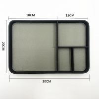 Bandeja de mesita de noche texturizada Litchi - C Organizador de llaves, teléfono y artículos pequeños (ideal para hombres) 30*20*3cm - details 5
