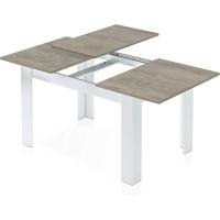 Mesa de Comedor Extensible de Madera Blanca Estilo Canadiense 140 a 190cm Ancho 90 Altura 78 - details 51