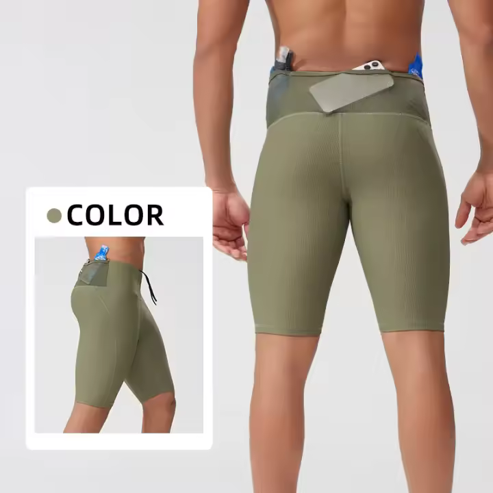 Pantalones cortos de yoga para mujer, levantamiento de cadera, correr, ejercicio físico, pantalones de tres cuartos - 1