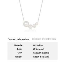 Collar de Plata 925 con Elegante Cuerda de Perlas Joyería y Bisutería de Lujo Minimalista para Mujer Ideal para Mujeres Mayores de 12 Años - details 0