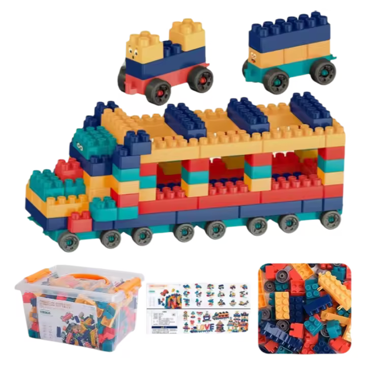 Morandi-Juego de bloques de construcción de partículas grandes para niños, juguete de bloques de construcción, 362 yuanes - 1