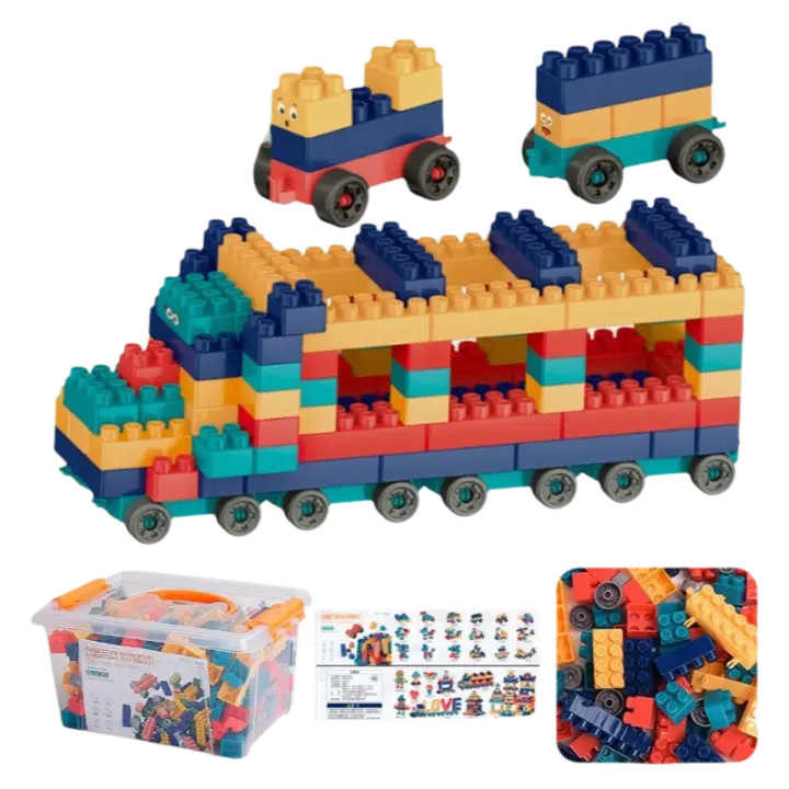 Morandi-Juego de bloques de construcción de partículas grandes para niños, juguete de bloques de construcción, 362 yuanes - 1