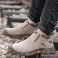 Botas de Seguridad de Soldadura de Corte Bajo Zapatos de Trabajo de Construcción a Prueba de Agujeros Indestructibles para Hombres - details 10