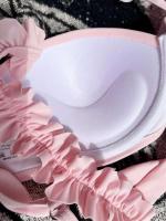 Conjunto de bikini push-pull para mujer, bikini sexy de encaje con lazo, traje de baño de dos piezas para mujer, traje de playa L 2024 - details 27