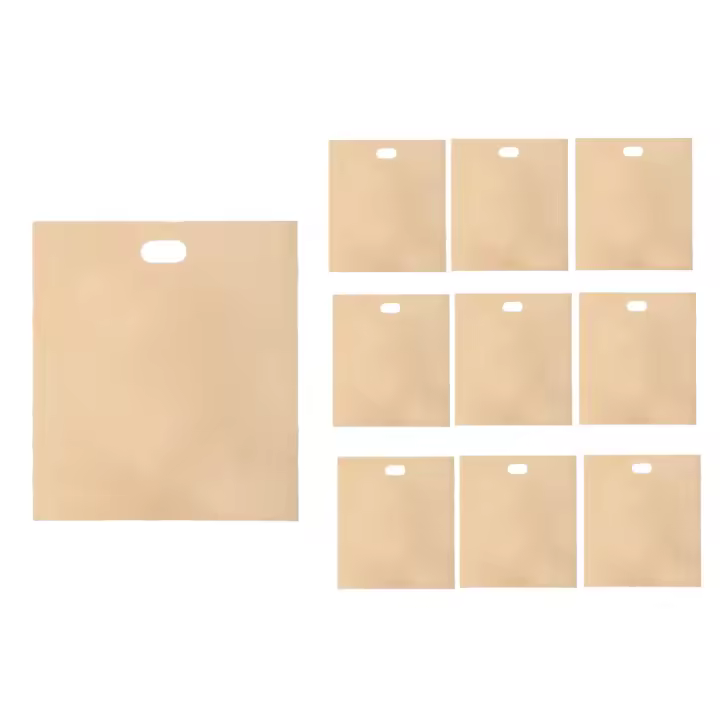 Bolsas reutilizables para tostadora, bolsa de plástico antiadherente para sándwich tostado, fácil de abrir, 10 piezas B - 1