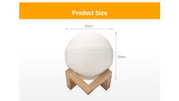 Lámpara de mesa de luz 3D con estampado de Júpiter, lámpara de Luna colorida, recargable, cambio táctil, Usb, luz Led nocturna, decoración del hogar, regalo creativo - details 6