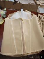 Fajas Colombianas moldeadoras de cuerpo para mujer, chaleco, Tops, entrenador de cintura de doble compresión, corsé con cremallera ajustable y ojos de gancho - details 8